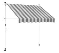 vidaXL Toldo retráctil Manual Antracita y Blanco 250 cm