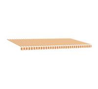 vidaXL Toldo Retráctil Manual con LED Amarillo y Naranja 600x300 cm
