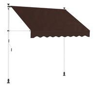 vidaXL Toldo retráctil Manual Marrón 250 cm