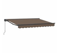vidaXL Toldo retráctil Manual Topo 4 x 3,5 m Poliéster y Aluminio