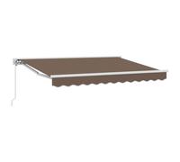 vidaXL Toldo retráctil Manual Topo 5 x 3 m Poliéster y Aluminio
