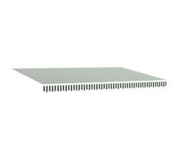 vidaXL Toldo Retráctil Manual Verde y 500 x 350 cm Poliéster y Acero, Toldo Retráctil Colorido para Jardín y Terraza, Sombra Ajustable, Resistente al Clima, Cubierta Exterior