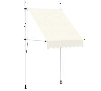 vidaXL Toldo Retráctil Operación Manual 150 cm Crema Techo Marquesina Cubierta