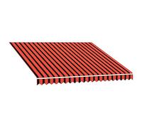vidaXL Toldo Sombra de Exterior Pantalla Solar Marquesinas de Patio Exterior Cubrir Objetos Paño de Poliéster de Lona 300x250cm Naranja y Marrón