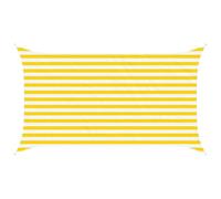 vidaXL Toldo Vela de Sombra Amarillo y 3,5 x 2 m 100% Poliéster Oxford, Sombra Exterior, Resistente al UV, Toldos Rectangulares, Cubierta de Poliéster, Moderna Terraza, a Prueba de Agua