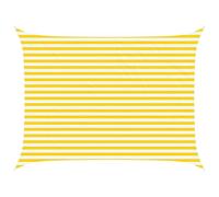 vidaXL Toldo Vela de Sombra Amarillo y 4 x 3 m 100% Poliéster Oxford, Sombra Exterior, Resistente al UV, Toldos Rectangulares, Cubierta de Poliéster, Moderna Terraza, a Prueba de Agua
