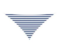 vidaXL Toldo Vela de Sombra Azul y Blanco 2,5 x 2,5 x 3,5 m, Solución para Exteriores, Tela de Sombreo Triangular UV, Elegante Toldito para Jardín, Balcón, Área de Juego