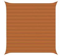 vidaXL Toldo Vela de Sombra Naranja y Marrón 5 x 5 m, Toldo para balcón, Sombra Moderna UV-Resistente, Ideal para jardín, terraza y Piscina, Protege del Clima