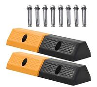 vidaXL Topes de Estacionamiento 2 Piezas 49x15x9 cm Señales Coche Aviso Carril