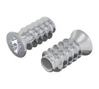 vidaXL Tornillo 2 pcs Plateado M6 x 12 mm Hierro, Circular, industrial, duradero, soluciones para procesos de fabricación eficientes y uso de equipos de larga duración