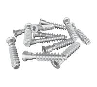vidaXL Tornillo de cabeza cap 12 pcs Plateado M7 x 40 mm Acero, Contenedores cilíndricos duraderos para almacenar, organizar y transportar artículos de manera eficiente, comprobados para un uso prolo