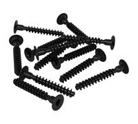 vidaXL Tornillo de Cabeza de Capuchón de Enchufe 12 pcs Negro Hierro, Hardware para fijación de metal, tornillos de precisión, herramientas de bricolaje, elementos de seguridad, arreglos, hierro, fij