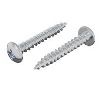 vidaXL Tornillo de Madera 2 pcs Plateado Ø 8,6 x 31 mm Hierro, Duradero, Sujetador de madera, Clavo autorroscante, Tornillo de cabeza redonda, Uso ligero, Hierro, Versátil, Herramienta de ensamblaje