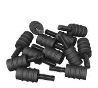 vidaXL Tornillo Separador 4865 pcs Negro M4 Caucho y Acero, Otros, Productos cilíndricos para uso industrial: soluciones duraderas para fabricación, transporte y más