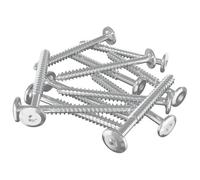 vidaXL Tornillos de Madera 12 pcs Plateado M6 x 70 mm Acero, Tornillos para sala de estar, madera para muebles, sujetadores precisos, duraderos para exteriores, ensamblaje de proyectos de jardín