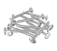 vidaXL Tornillos de Madera 1350 pcs Plateado Acero, Tornillos para sala de estar, madera para muebles, sujetadores precisos, duraderos para exteriores, ensamblaje de proyectos de jardín