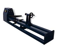 vidaXL Torno para madera 1000 mm, 400 W, distancia entre ejes 1000 mm