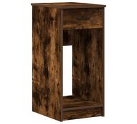 vidaXL Torre de Ordenador con cajón Roble Ahumado 35x45x77 cm, Soporte para Torre de pc, Soporte para CPU, Soporte para Torre de CPU, Soporte para CPU