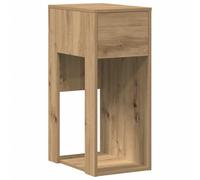 vidaXL Torre de Ordenador con cajón Roble Artesanal 30x44x74 cm, Soporte para Torre de pc, Soporte para CPU, Soporte para Torre de CPU