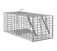 vidaXL Trampa para animales antracita, 31 x 13 x 12 cm, acero
