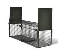 vidaXL Trampa para Animales Captura en Vivo 2 Puertas Alambre con Asa Jaula