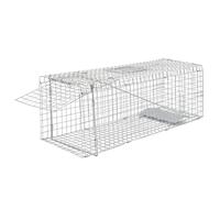 vidaXL Trampa para Animales Vivos galvanizada 80 cm