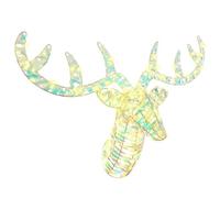 vidaXL Trineo tirado por Reno cálido 60 cm Pet, Figurita Moderna de Reno, con Luces LED USB, decoración Festiva, Encanto navideño, Brillo de Navidad