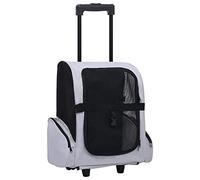 Carrito trolley plegable multiusos para mascotas gris