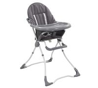 vidaXL Trona de bebÃƒ gris y blanco