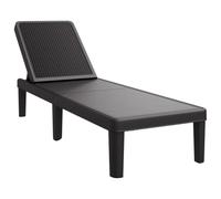 vidaXL Tumbona Ajustable en 4 Alturas, Cama de Relax Descanso, Chaise Longue, Mueble para Jardín Patio Terraza Hogar, Polipropileno