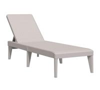 Tumbona de PP capuchino 186x60x29 cm