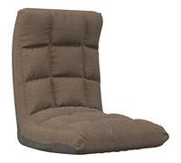 vidaXL Tumbona de Suelo Plegable Silla Asiento Cama de Invitados Salón Sala de Estar Sofá de Ocio Chaise Longue Almohadilla de Tela Gris Taupe