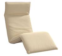 vidaXL Tumbona Plegable Beige 175x54x8,5 cm Tejido Oxford, Cama Solar, Tumbona, sillón de Suelo, sillón Chaise Lounge