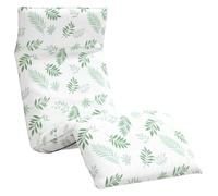 vidaXL Tumbona Plegable con Estampado de Hojas, 175 x 54 x 8,5 cm, Tejido Oxford