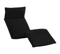 vidaXL Tumbona Plegable Hamaca Jardín Patio Terraza Balcón Playa Piscina Cama Camping Portátil Decoración Estable de Tela Oxford Negra