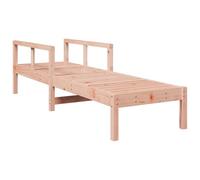 vidaXL Tumbona, Tumbona con Respaldo, Tumbona Exterior de Listones, Mueble Asiento para Piscina Patio Jardín, Madera Maciza Douglas
