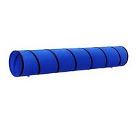 vidaXL Túnel para Perros poliéster Azul Ø50x300 cm, túnel, túnel de Juegos para Perros, Equipamiento Agility Perros, túnel de Agility