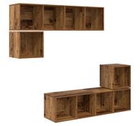vidaXL Unidad de Almacenamiento de Pared - Un Mueble chido Que Ahorra Espacio, Moderno y Minimalista. Ideal para Mantener tu Sala de Estar o tu Dormitorio ordenados y con Estilo.