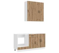 vidaXL Unidad de Cocina Lucca 5 uds. Roble Artisan