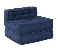 vidaXL Unidad de Sofá Modular Añil 70 x 70 x 56 cm Tela, Sofá Moderno, Transpirable, Asiento Flexible, sofá de Tela, Mueble versátil, Lounge Adaptable, diseño Minimalista