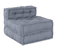 vidaXL Unidad de Sofá Modular Tela Gris 70 x 70 x 56 cm | Puedes moverlo fácil para que se adapte a cualquier lugar, Tiene un cojín de espuma y algodón que es súper suave,