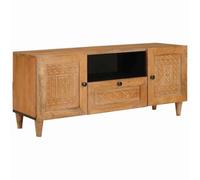 vidaXL Unidades de TV con cajón Marrón Claro 105 x 33 x 46 cm, Mueble Moderno para el salón, Unidad TV Rectangular, Armario montado en la Pared, soluciones funcionales