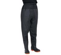 vidaXL Vadeador de Cintura con Botas Negro Talla 39