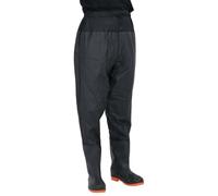 vidaXL Vadeador de Cintura con Botas Negro Talla 40