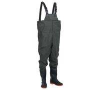 vidaXL Vadeador de Pecho con Botas Verde Oscuro Talla 41, Traje de vadear, vadeadores de Pesca con Botas, vadeadores hasta el Pecho