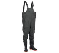 vidaXL Vadeador de Pecho con Botas Verde Oscuro Talla 43, Traje de vadear, vadeadores de Pesca con Botas, vadeadores hasta el Pecho