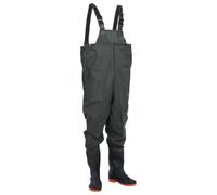 vidaXL Vadeador de Pecho con Botas Verde Oscuro Talla 46, Traje de vadear, vadeadores de Pesca con Botas, vadeadores hasta el Pecho