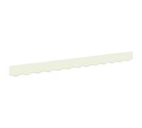 vidaXL Valance de toldo Crema 230 x 20 cm Lona, Toldo de Lona Moderno, Sombra Exterior Duradera, protección Solar y Canopy Estiloso para reuniones Familiares