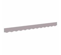 vidaXL Valance de toldo Gris Claro 230 x 20 cm Lona, Toldo de Lona Moderno, Sombra Exterior Duradera, protección Solar y Canopy Estiloso para reuniones Familiares