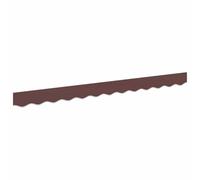 vidaXL Valance de toldo Marrón 230 x 20 cm Lona, Toldo de Lona Moderno, Sombra Exterior Duradera, protección Solar y Canopy Estiloso para reuniones Familiares